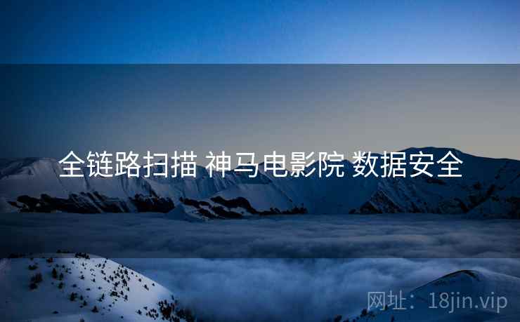 全链路扫描 神马电影院 数据安全
